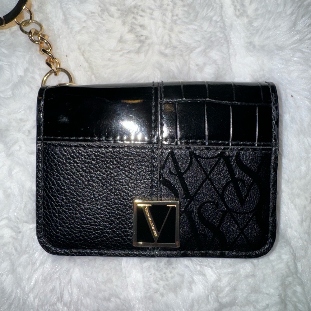 Victoria’s Secret Black Leather Card Holder